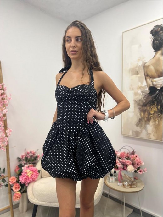 Рокля Балон Monro Black